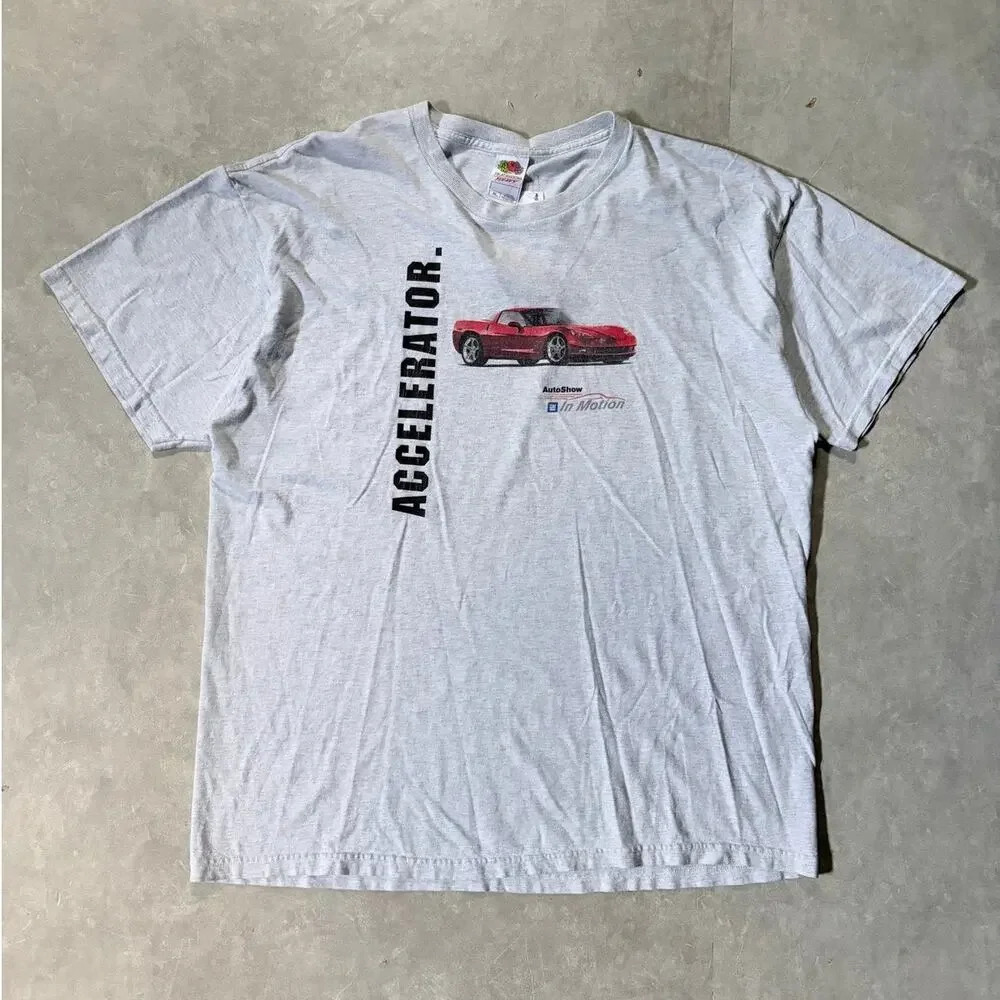 2000s Vintage General Motors Auto Show Heather Grey T Shirt -XL